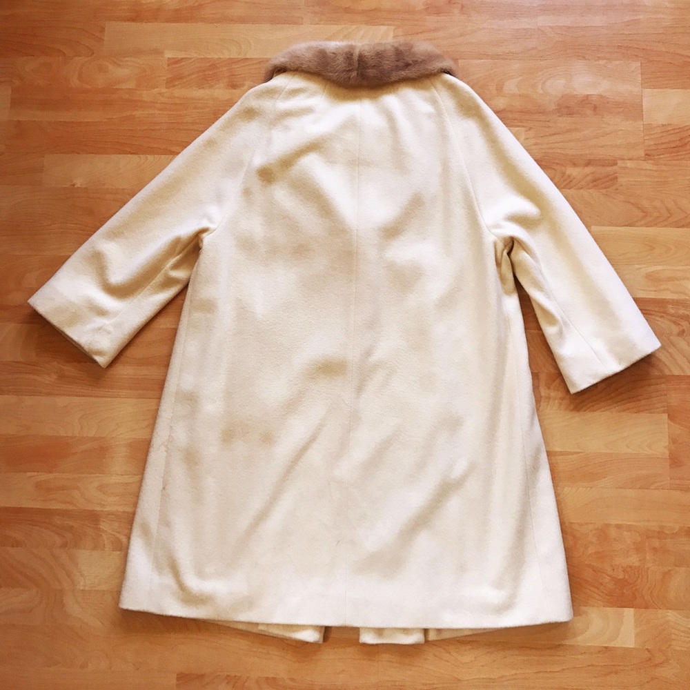Vintage 1950's Swing Mink Cashmere Coat - Picture 3 of 9